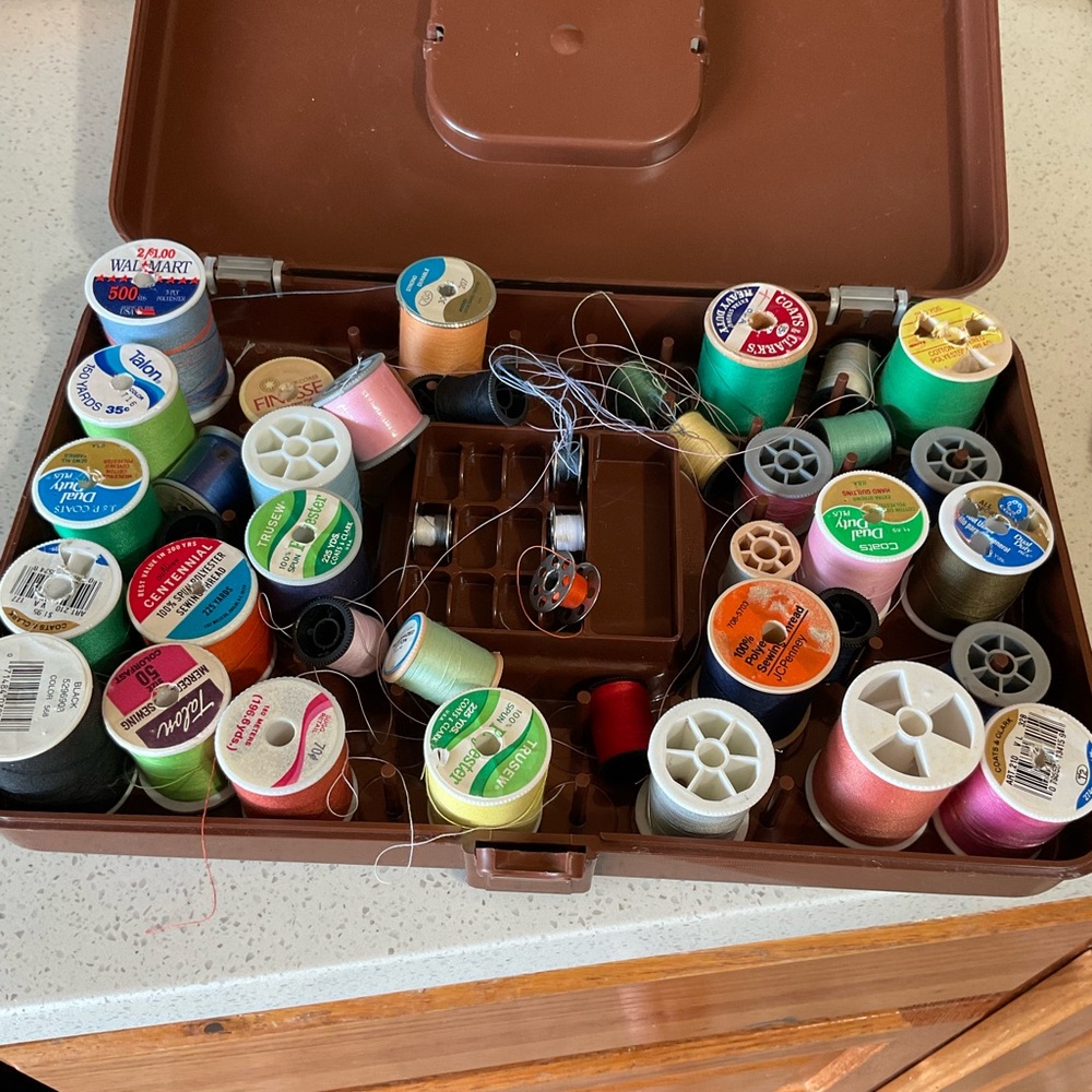 Multi-Color Thread With Organizer Box